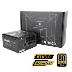 Thermalright (TG-1000) Gold 1000W (ATX 3.0) PCIE 5.0 (12VHPWR) 80 Plus Gold Full Modular, Smart Fan - Power Supply | TR-TG-1000 | - CompuMe