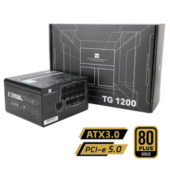 Thermalright (TG-1200) Gold 1200W (ATX 3.0) PCIE 5.0 (12VHPWR) 80 Plus Gold Full Modular, Smart Fan - Power Supply | TR-TG-1200 | - CompuMe