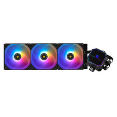 Thermalright Frozen Prism 360 BLACK ARGB CPU Liquid Cooler, Ultra Performance AIO w/ 3x TL-E12-S V2 Fans, LGA1700 | Frozen Prism 360 BLACK ARGB | - CompuMe
