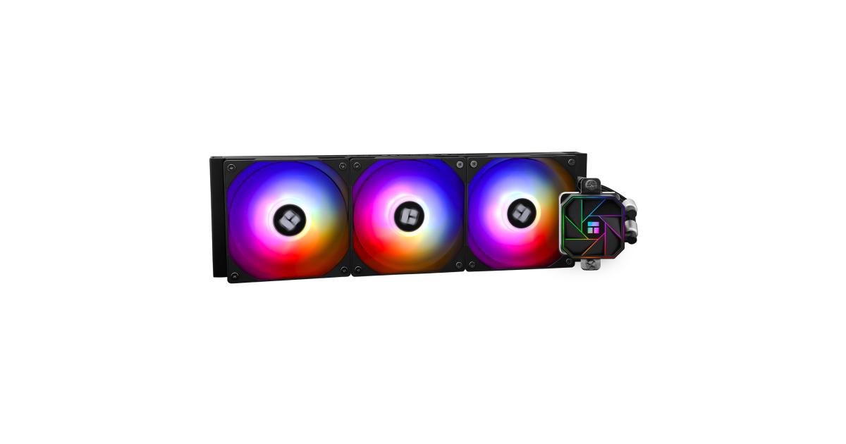 Thermalright Aqua Elite 360 Black V3 ARGB CPU Liquid Cooler, High Performance AIO w/ 3x TL-C12B-S V2 Fans, LGA1700