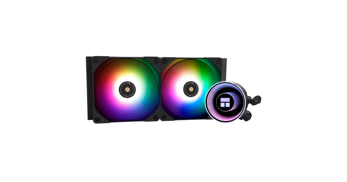 Thermalright Frozen Notte 240 BLACK ARGB CPU Liquid Cooler, Extreme Performance AIO w/ 2x TL-E12B-S Fans, LGA1700