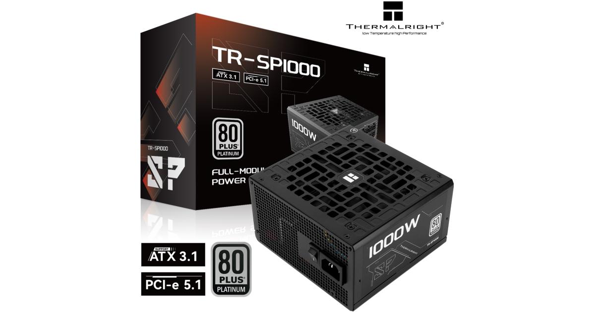 Thermalright (SP - 1000) Platinum 1000W (ATX 3.1) (PCIe 5.1) 80 Plus Platinum Full Modular, Smart Fan - Power Supply