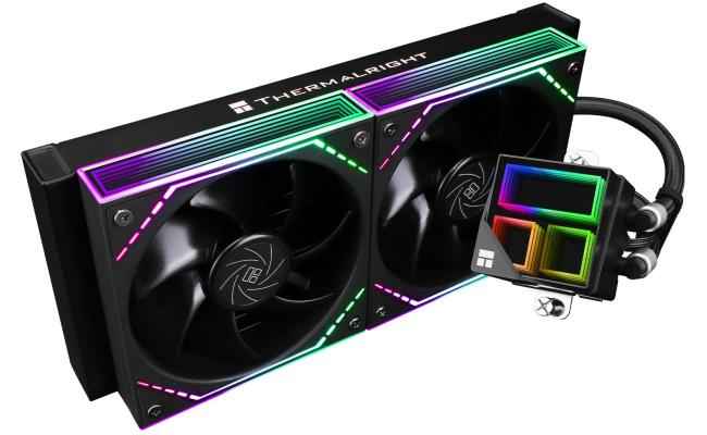 Thermalright Frozen Infinity 240 BLACK ARGB CPU Liquid Cooler, High Performance AIO w/ 2x TL-M12