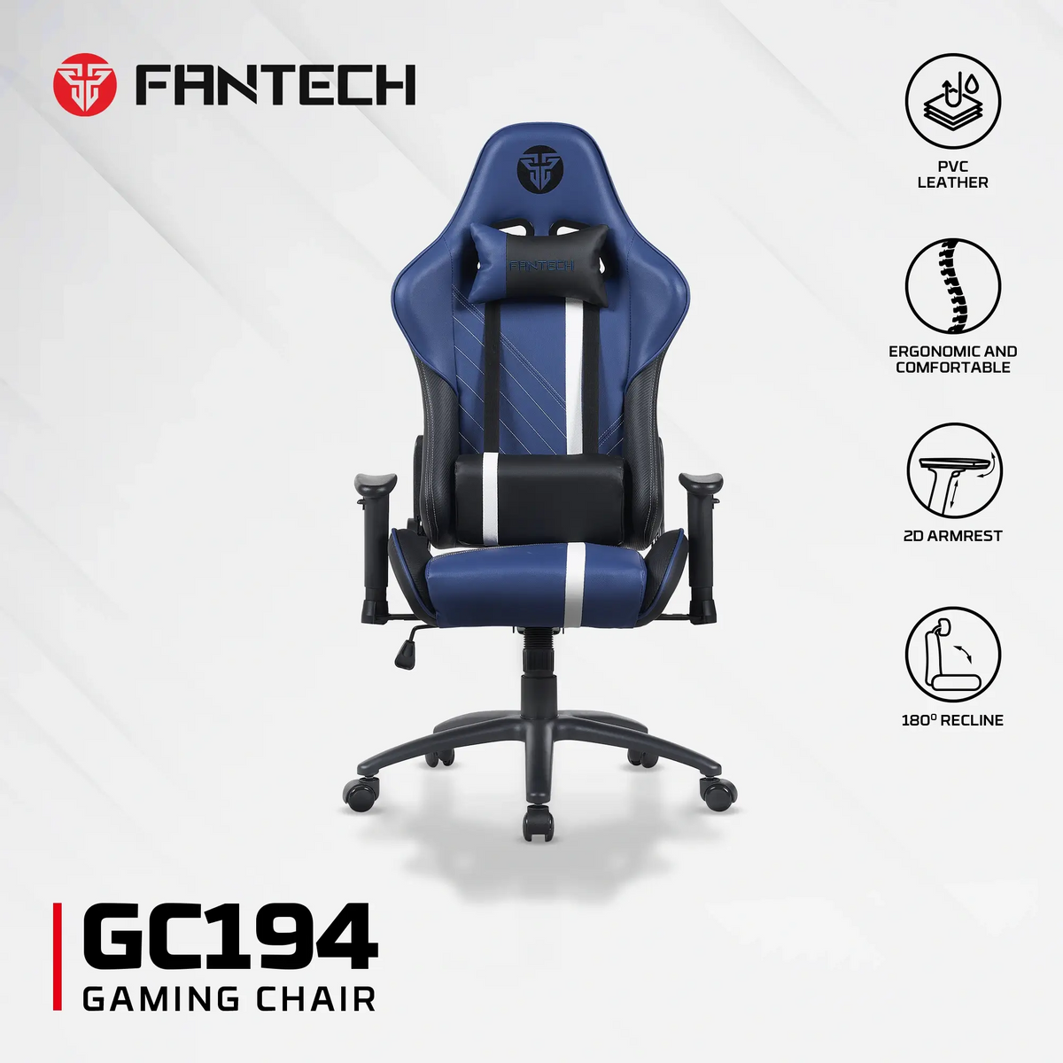 FANTECH GC194 GAMING CHAIR - Blue
