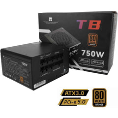 Thermalright (TB-750) Bronze 750W (ATX 3.1) (PCIe 5.1) 80 Plus Bronze Fixed Cable, Smart Fan - Power Supply | TB-750 |
