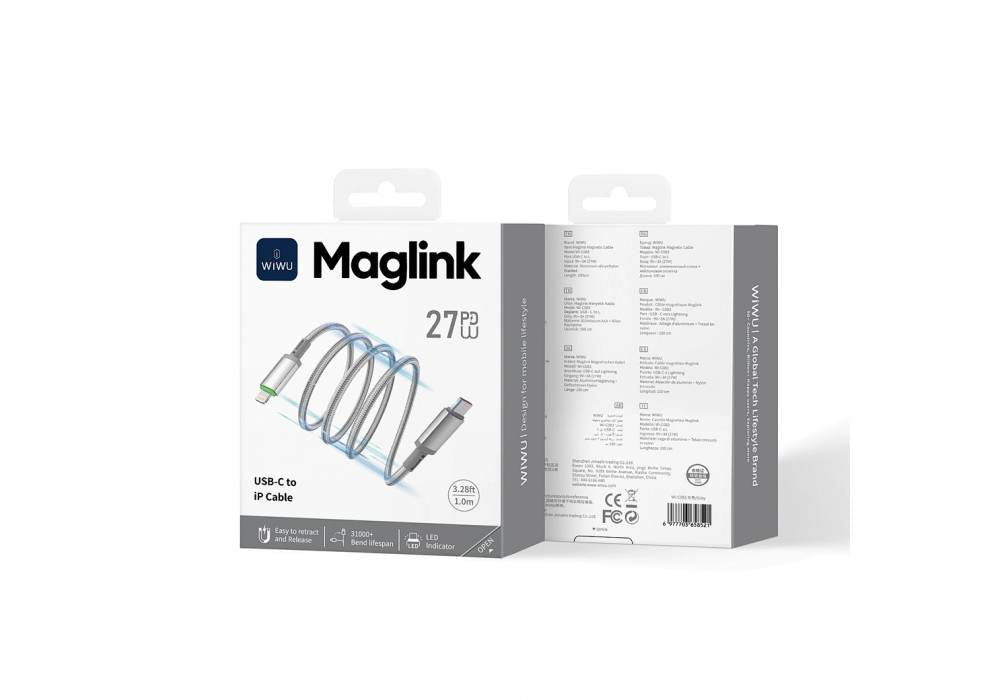 WIWU 27W Maglink Magnetic Cable Wi-C083 C-L 1M