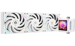 Thermalright Elite Vision 360 WHITE ARGB CPU Liquid Cooler w/ 2.7" IPS LCD Display, High Performance AIO w/ 3x TL-K12W