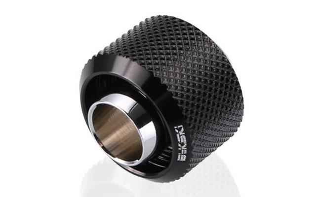 Bykski Flex 10mm ID x 16mm OD Fitting, Black (B-FT3-TK)