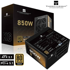 Thermalright (KG-850) Gold 850W (ATX 3.1) (PCIe 5.1) 80 Plus Gold Full Modular, Smart Fan - Power Supply | KG-850 |