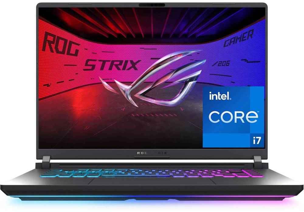 NEW ASUS Gaming Laptop, ROG Strix G16 Intel® Core™ i7 14650HX Processor 5.2 GHz NVIDIA® GeForce RTX™ 5060 Laptop GPU 16GB DDR5 16” FHD + 165Hz - ‎Eclipse Gray