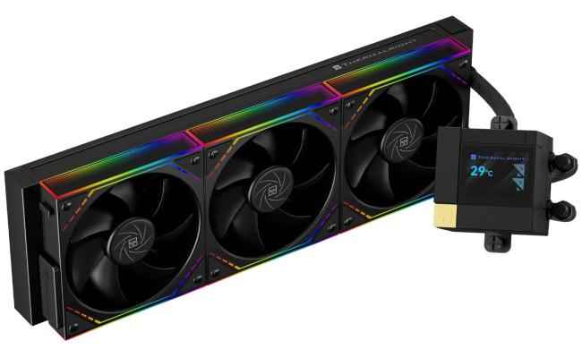 Thermalright Core Matrix 360 Vision ARGB BLACK CPU Liquid Cooler w/ 2" LCD Display (320 × 240) for system info, images, GIFs, and animations, High Performance AIO TL-M12Q