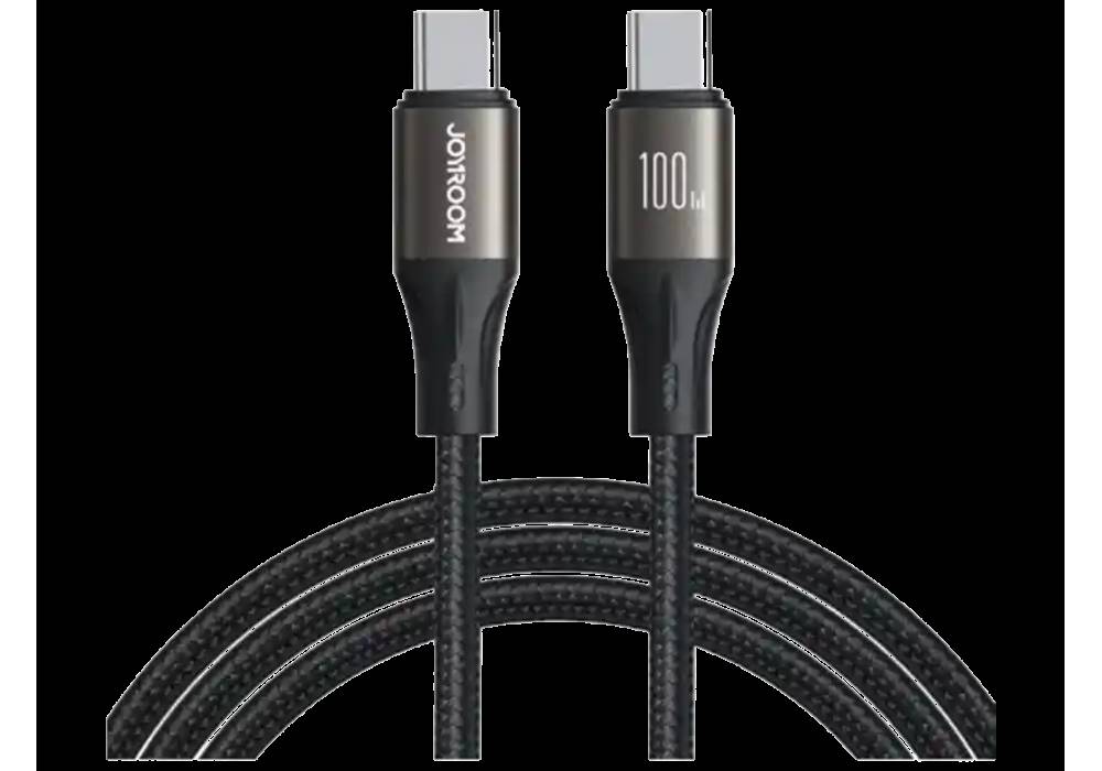 Joyroom Charging Cable 100W JR-A25 USB-C/Type-C to USB-C, Light-Speed - Black