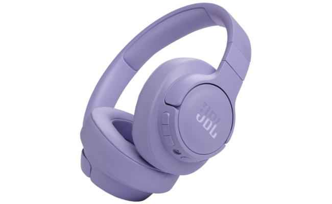 JBL Tune 770NC Adaptive Noise Cancelling Wireless Over-Ear Headphones, Pure Bass Sound, Smart Ambient, Bluetooth 5.3, Le Audio, VoiceAware, Up To 70H Battery, Multi-Point Connect - Purple