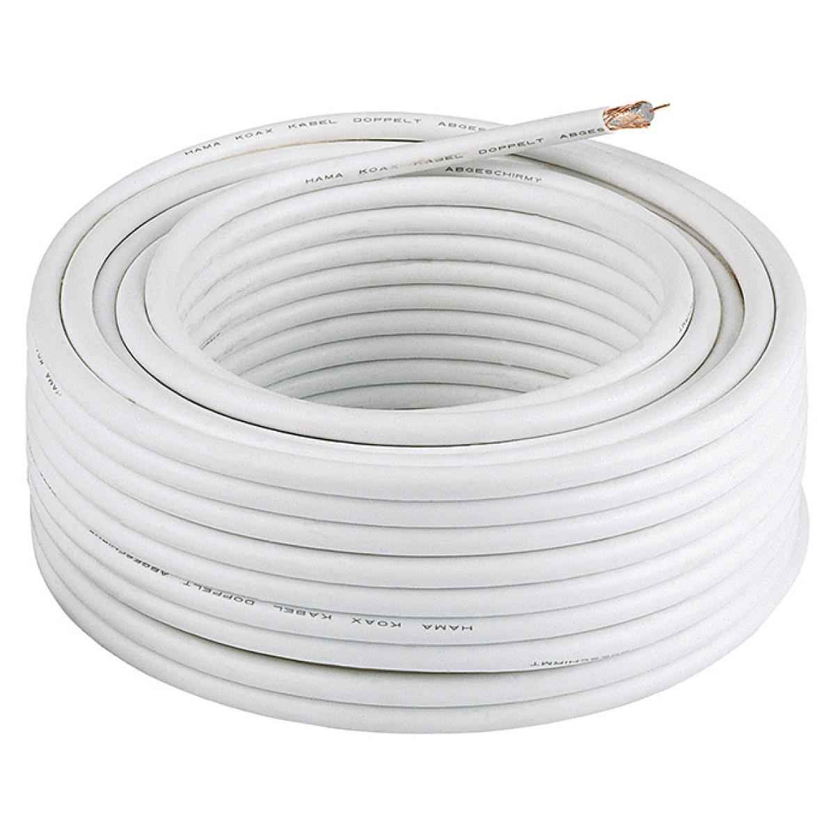 Coaxial RG59 Cable Black 100m without Power Cable