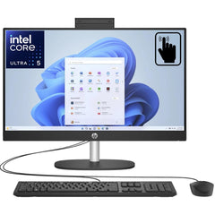 Hp All In One 24 Cr1007nh Pc (2024) New Intel Core Ultra 5 12 Cores W/ 24" Ips Full Hd 99% Srgb Touch Display & Ddr5 Memory Black