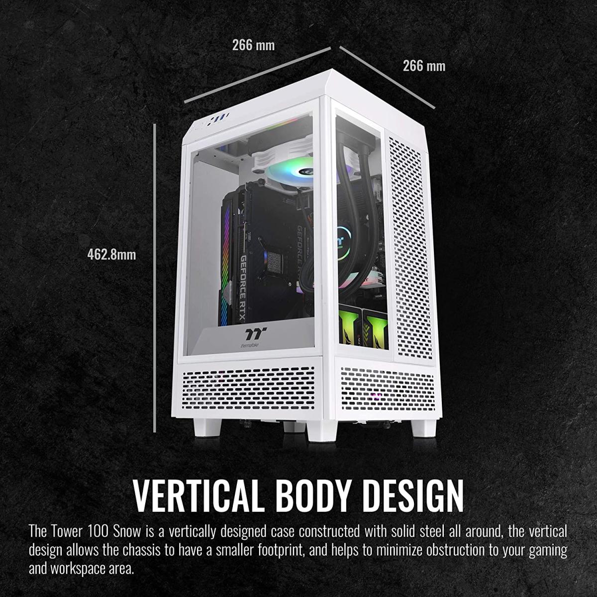 Thermaltake PC case for desktop computer builds and component installation
