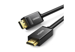 DP to HDMI, Ugreen DisplayPort to HDMI HDTV Cable 1080P Gold Plated 10ft 3m