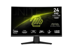 Gaming MSI Monitor MAG 244C 24 inch 1920 x 1080 (FHD) Curve 1500R 180Hz 1ms Fast Response Time HDR Ready HDMI & DisplayPort / 3 Years Warranty