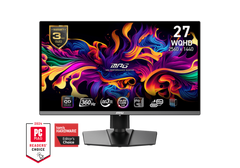 MSI MPG 271QRX QD-OLED, 27" OLED 360Hz Gaming Monitor, 2560 x 1440 (WQHD), 0.03ms Response time AMD FreeSync™ Premium Pro True Black HDR 400, HDMI, DP Port, USB Type C, Tilt/Height