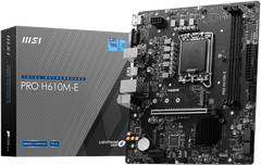 MSI PRO H610M-E DDR5 Intel® Core™ 14th/ 13th/ 12th Gen Processors LGA 1700 Motherboard