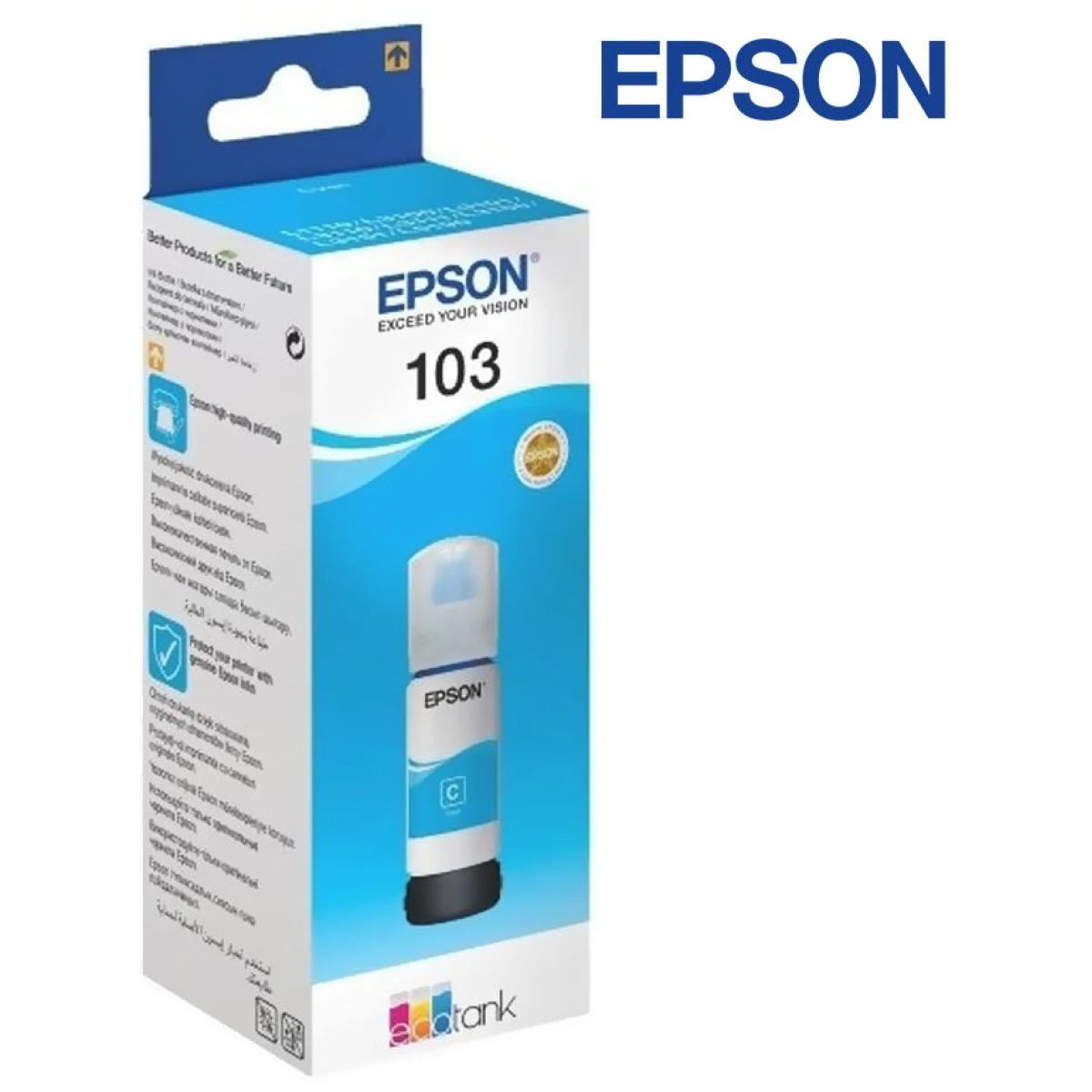 Genuine Epson 103 EcoTank Ink Bottle 65 ml - Cyan