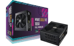 Cooler Master Mwe Gold 1050 V2 Atx3.0 Fully Modular 1050w 80+ Gold Quiet 140mm Fdb Fan 2 Eps Conneors High Temperature Resilience