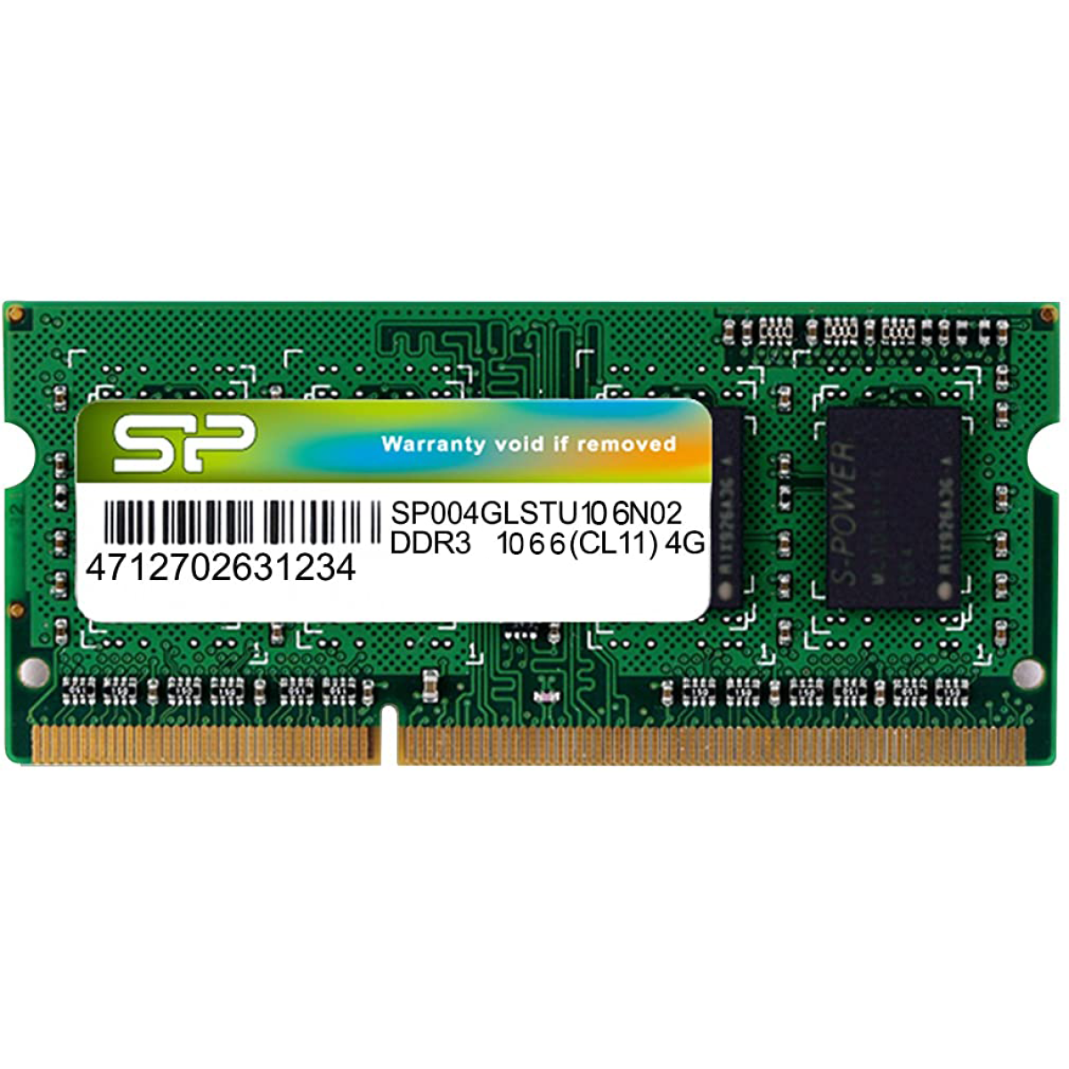 Silicon Power 4GB DDR3 SODIMM-1066 MHz For Laptop