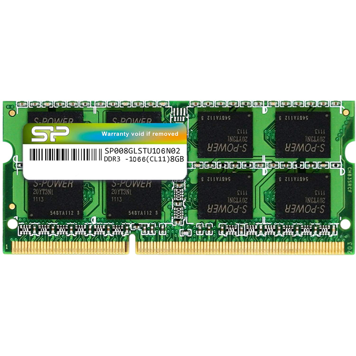 Silicon Power 8GB DDR3 SODIMM-1066 MHz For Laptop