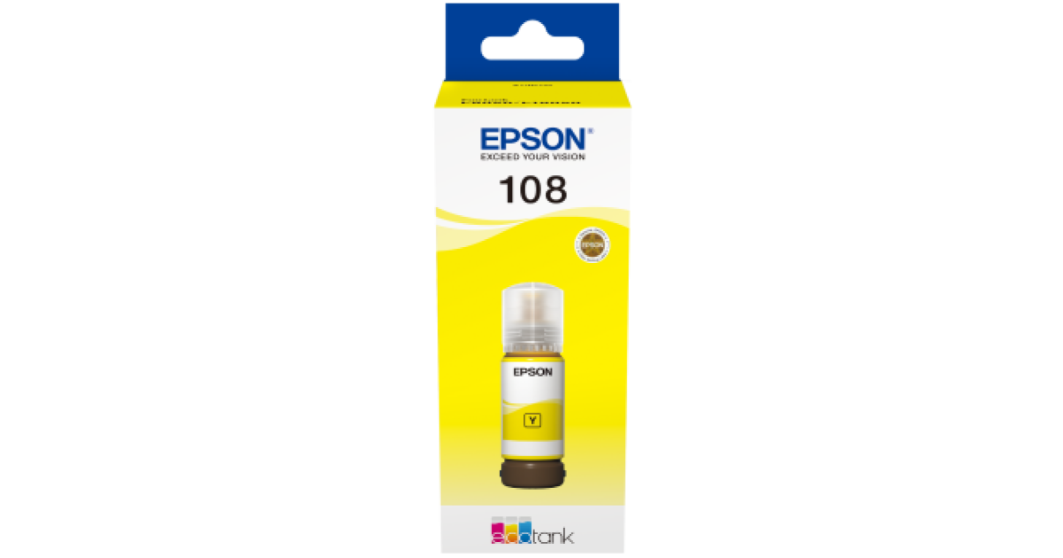 Epson Ink 108 70ML Yellow (Original) - CompuMe