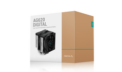 Deepcool AG620 Digital Dual-Tower Cooler with Temprature Display - White
