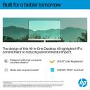 HP All-in-One Desktop AI 27-cr2047ne AIO PC (D2LL1EA), Intel Core Ultra 7 255U Up to 5.2GHz 12 Cores, 8GB DDR5 (Upgradable), 512GB SSD, 27" FHD IPS, Wi-Fi 6, BT 5.4, w/ Keyboard & Mouse - Shell White