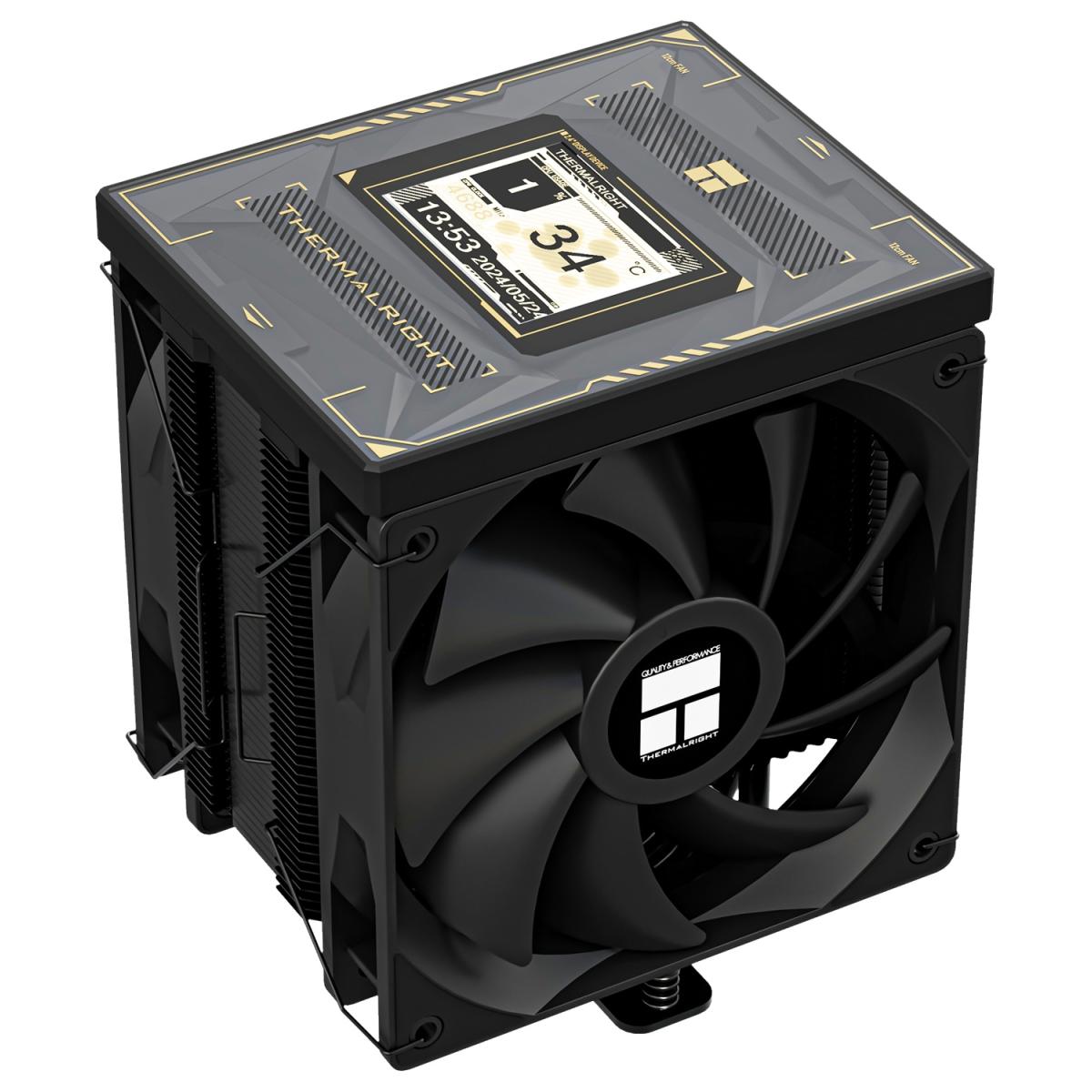 Thermalright Burst Assassin 120 Vision BLACK CPU Air Cooler, Square IPS 2.4" LCD Display, Single Tower w/ 6x 6mm Heat Pipes & High Performance Dual Fan | Burst Assassin 120 Vision BLACK |
