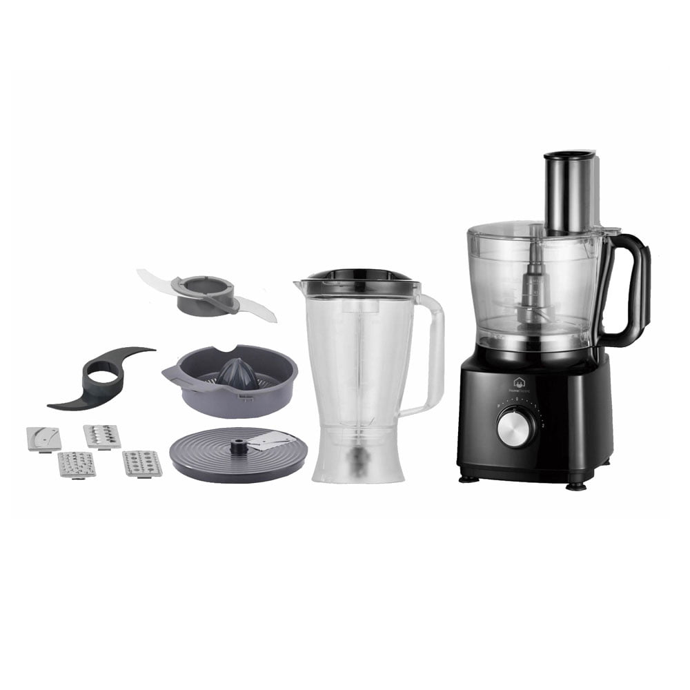 Home Electric Food Processor, 1.5Lit, 500Watts, Black - FP-2400