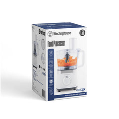 Westinghouse Food Processor 4 in 1, 1.5Lit, 800Watts, White - WKFP001EU