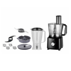 Home Electric Food Processor, 1.5Lit, 500Watts, Black - FP-2400