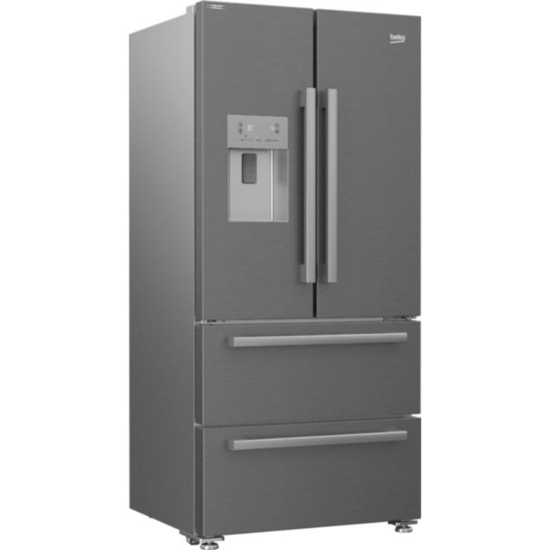 Beko Side by Side Refrigerator French Door A++, 500Lit, Grey - B5RCNE565HXPMG
