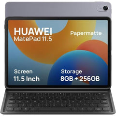 Huawei MatePad 11.5 (2024) 11.5" Android WIFI Tablet (256GB Storage / 8GB Memory) w/ 2.2k IPS 120 Hz Eye-Soothing PaperMatte Display & BIG Battery + Free Huawei Kayboard + Huawei M-Pen , Gray