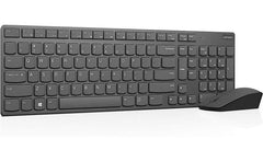 Lenovo Professional Ultraslim Wireless Combo Chargeable Keyboard & 2 AAA Batteries For Mouse Arabic / English Layout