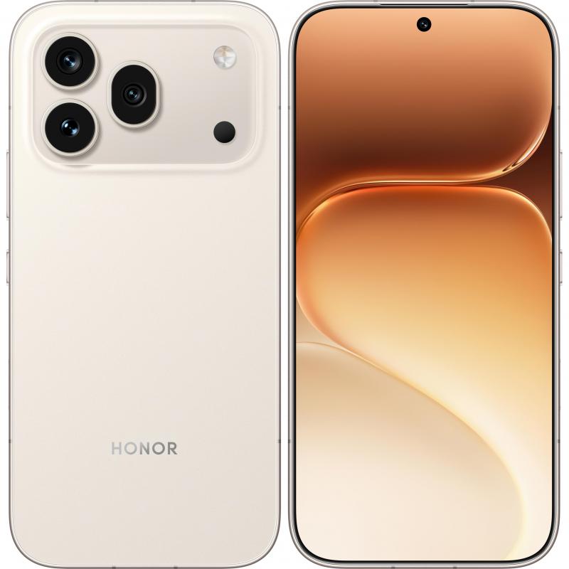 Honor 600 Pro Dual Card Open Market, 12GB & 512GB, 6.6Inch, 7000Mah, Golden White - 5109CHHD