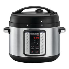 Black & Decker Pressure Cooker 9 In 1, 6Lit, 1350Watts, Black / Silver - PCP1010-B5