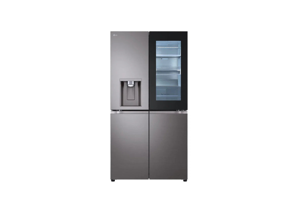 LG Bottom Freezer Refrigerator A+, 4D Ref, 889Lit, Ice & Water, Black Stainless - GCX-334DFBB.ASBPELF