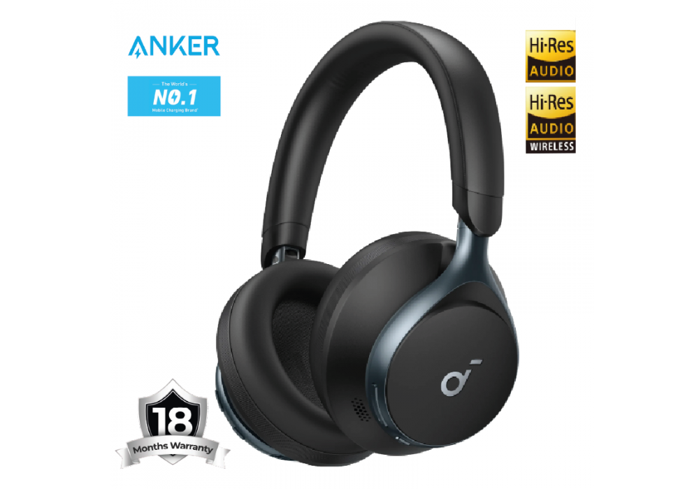 Anker Soundcore Space One Noise Cancelling Headphones, - A3035011 - Black - 18 Month Warranty