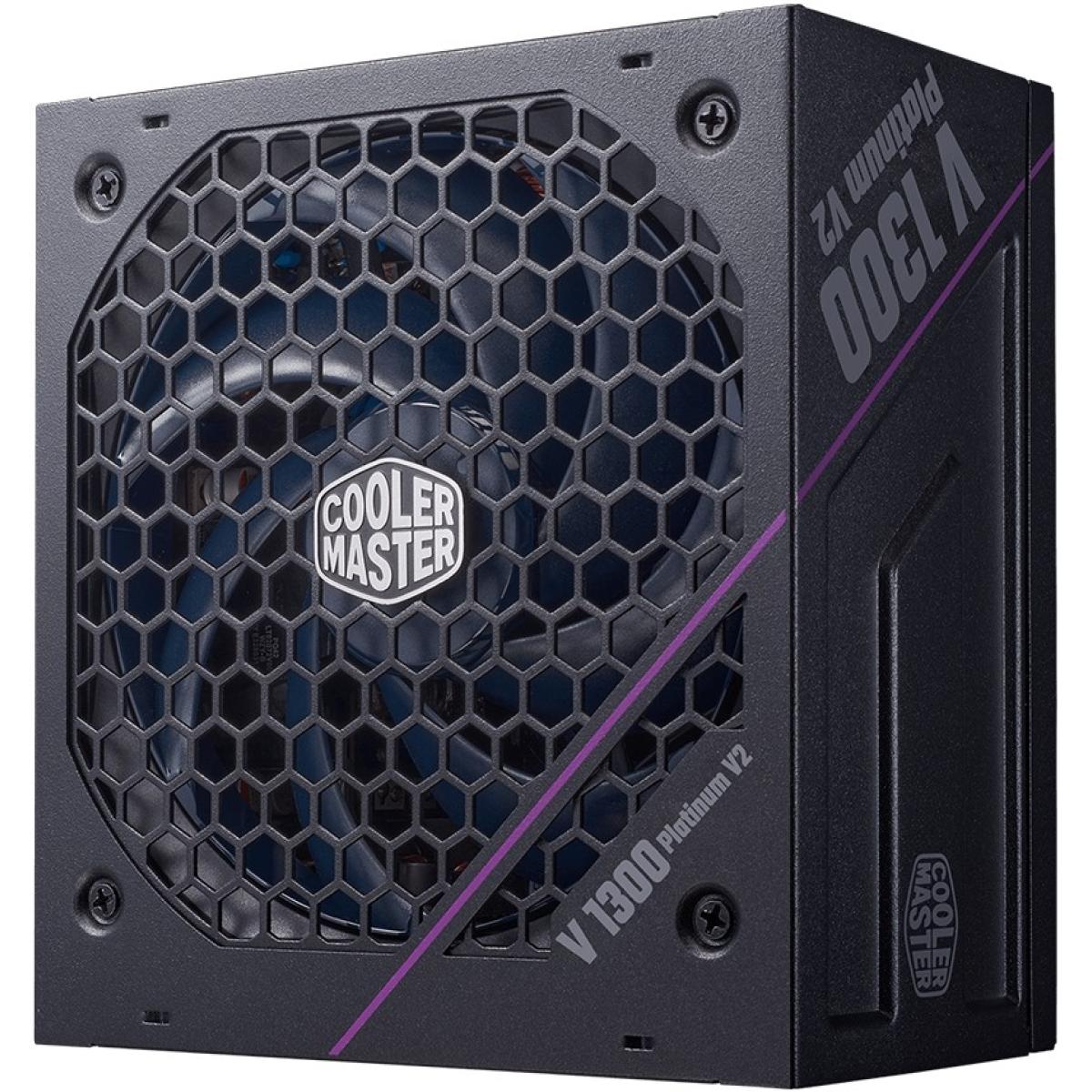 Cooler Master V Platinum V2 1300W 80+ Fully Modular Power Supply - ATX 3.1 , Ultra-quiet Mobius Fan , Advanced Heat Dissipation , Interleaved PFC Design Decreases Power Loss