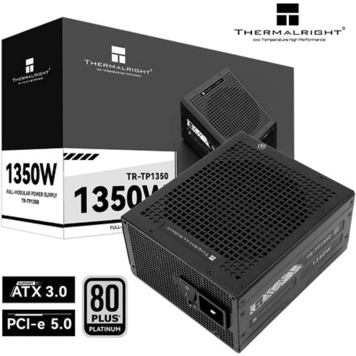 Thermalright Power 1350w 80+ Platinum Full Modular 140mm Smart Start/stop Fan Japanese Capacitors Atx 3.0 Pci E 5.0 Ready