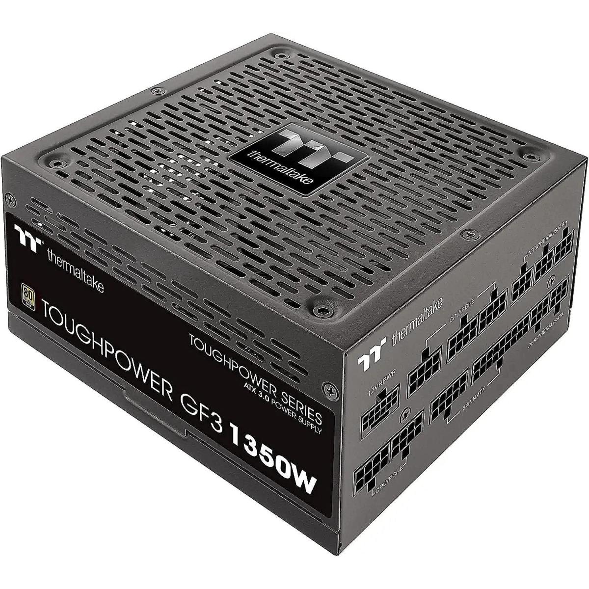 Thermaltake Toughpower Gf3 1350w 80+ Gold Full Modular True 600w 12vhpwr Conneors Atx 3.0 Pci E 5.0 Ready Premium Edition - CompuMe