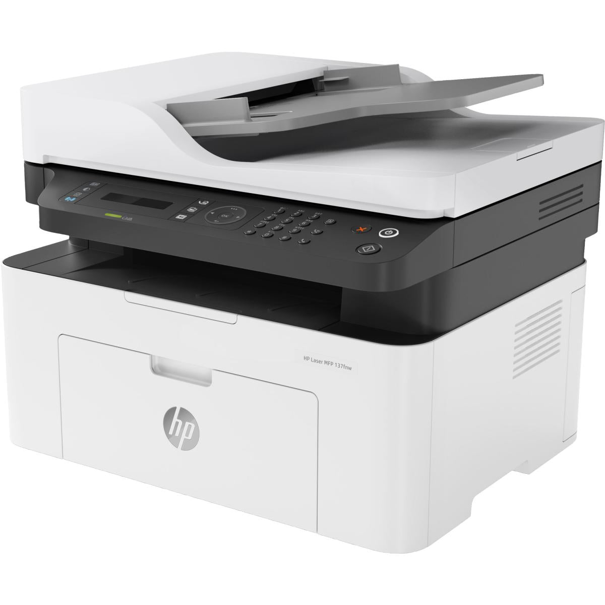 HP LaserJet MFP M137FNW Mono Black and White Laser Multifunction 4-In-One Printer With Auto Feeder - White HP LaserJet MFP M137FNW Mono Black and White Laser Multifunction 4-In-One Printer With Auto Feeder - White
