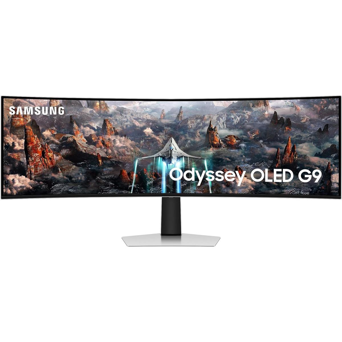 SAMSUNG 49” Odyssey G9 G93SC OLED Curved 1800R Dual QHD 240Hz 0.03ms HDR10+ HDMI 2.1 AMD FreeSync Premium Pro w/ Speakers
