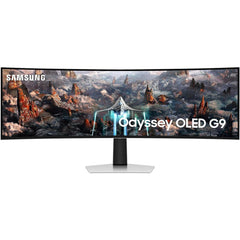 SAMSUNG 49” Odyssey G9 G93SC OLED Curved 1800R Dual QHD 240Hz 0.03ms HDR10+ HDMI 2.1 AMD FreeSync Premium Pro w/ Speakers