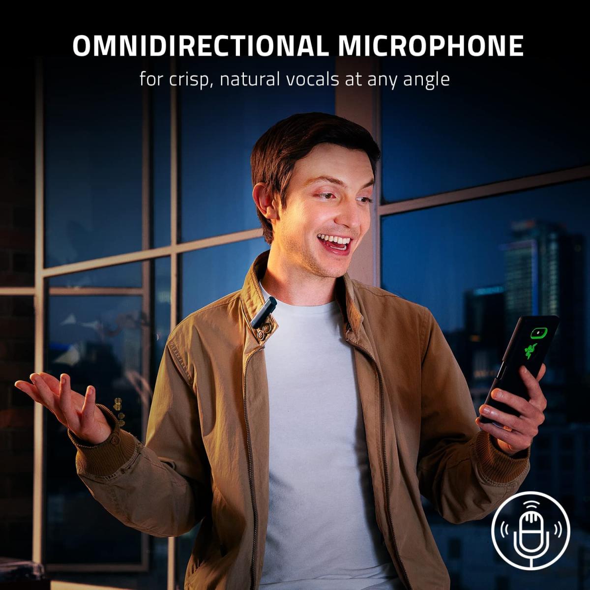 Razer Seiren Bt Bluetooth Microphone For Mobile Streaming (android, Iphone/ios) Clip On Design Wireless Lavalier Lapel Omnidireional Mic Razer Seiren Bt Bluetooth Microphone For Mobile Streaming (android, Iphone/ios) Clip On Design Wireless Lavalier Lapel Omnidireional Mic