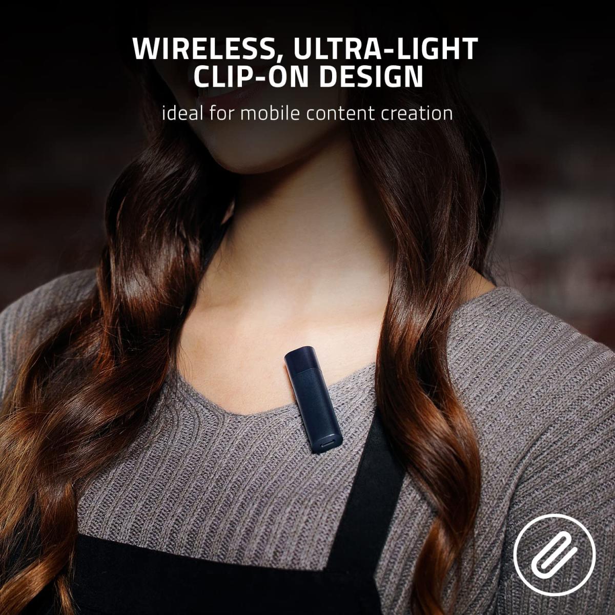 Razer Seiren Bt Bluetooth Microphone For Mobile Streaming (android, Iphone/ios) Clip On Design Wireless Lavalier Lapel Omnidireional Mic Razer Seiren Bt Bluetooth Microphone For Mobile Streaming (android, Iphone/ios) Clip On Design Wireless Lavalier Lapel Omnidireional Mic
